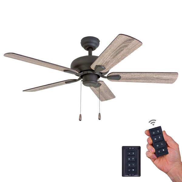 Prominence Home Russwood, 42 in. Ceiling Fan with No Light & Remote